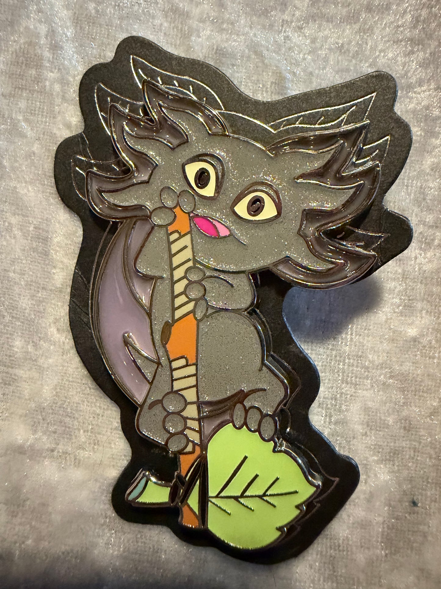 Axolotl Le 15 By Bendiesticks Gray with Glitter