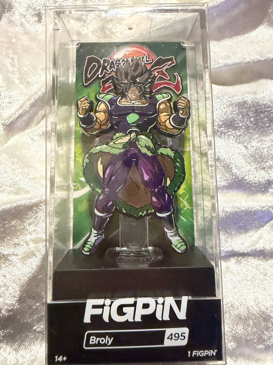 Broly FiGPiN #495 Dragon Ball Exclusive LE 1000 collectible pin (The Orphanage Collection, in great condition)
