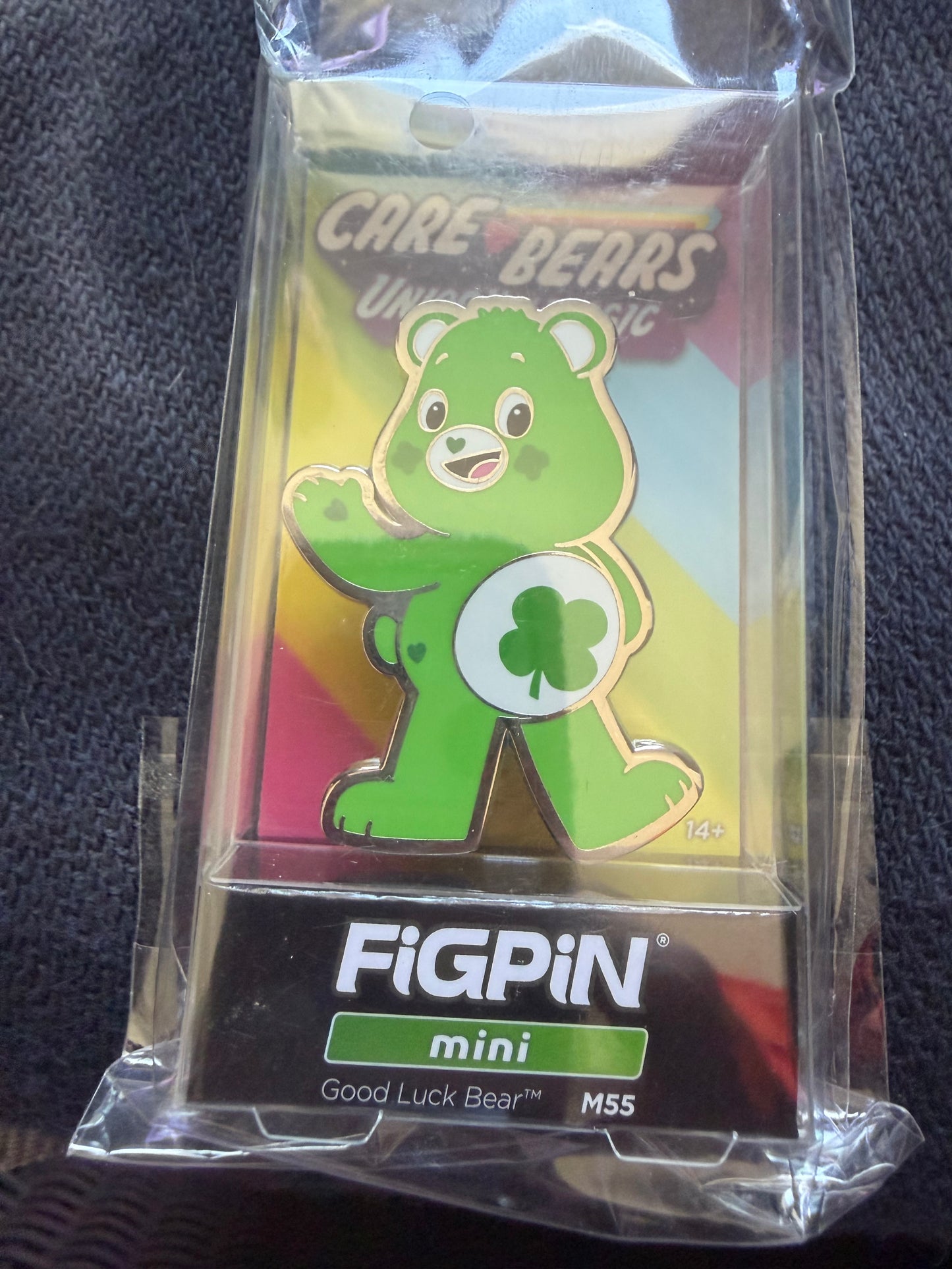 Good Luck Bear FiGPiN Mini #M55 Care Bears Unlock the Magic collectible pin