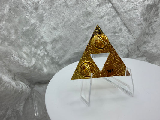 Gold Triforce 1.5" Hard Enamel Pin | Limited Edition MKP Fan Art