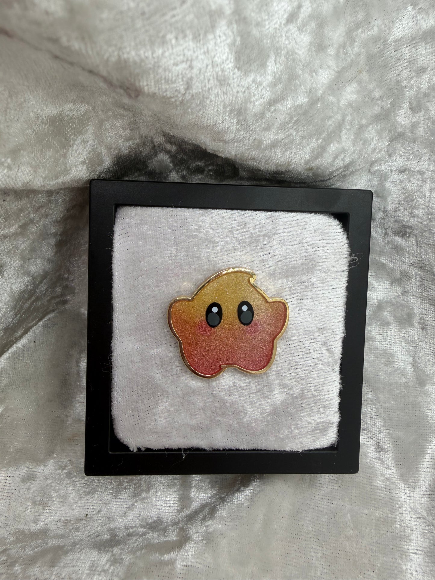 Star Companion Sunset 1.1" Fan Made Hard Enamel Pin | PenguChan Studios Glitter Epoxy