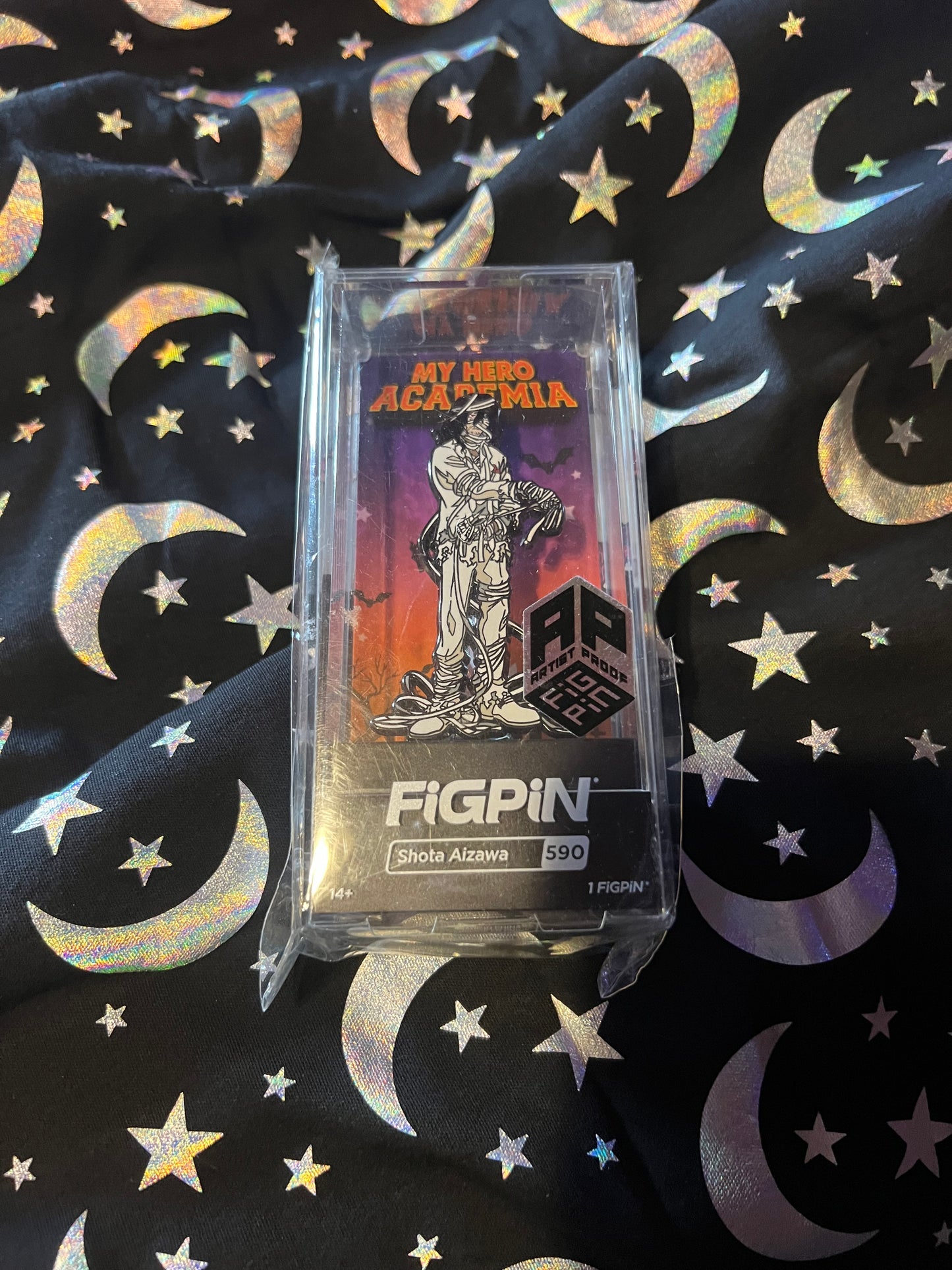 FiGPiN My Hero Academia Shota Aizawa Halloween #590 Ap Artist Proof #1