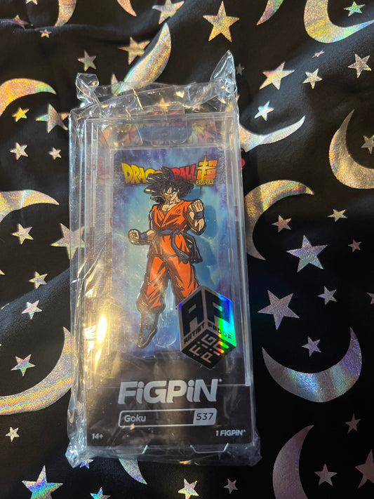 FiGPiN Goku #537 AP ARTIST PROOF Dragonball Super Metal Pin First off the Line