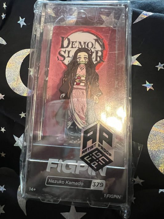 FiGPiN FiGPiN Demon Slayer Nezuko Kamado #379 Ap ARTIST PROOF Metal Pin Locked
