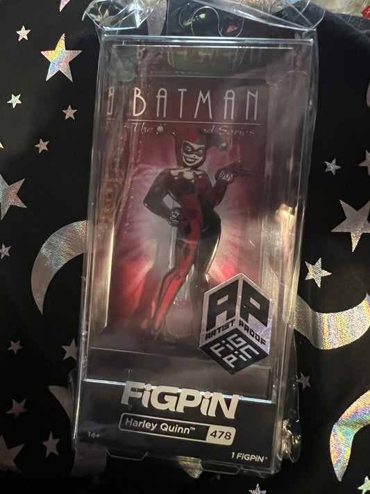 FiGPiN AP Artist Proof Batman the Animated Series Harley Quinn #478 Enamel Pin