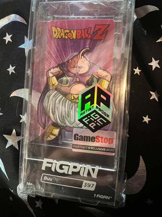 FiGPiN Buu #397 AP ARTIST PROOF Dragonball Z Metal Pin Exclusive Game Stop
