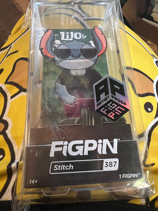 FiGPiN Disney Lilo & Stitch Traveling Stitch #387 Limited Edition Ap Artist Proof