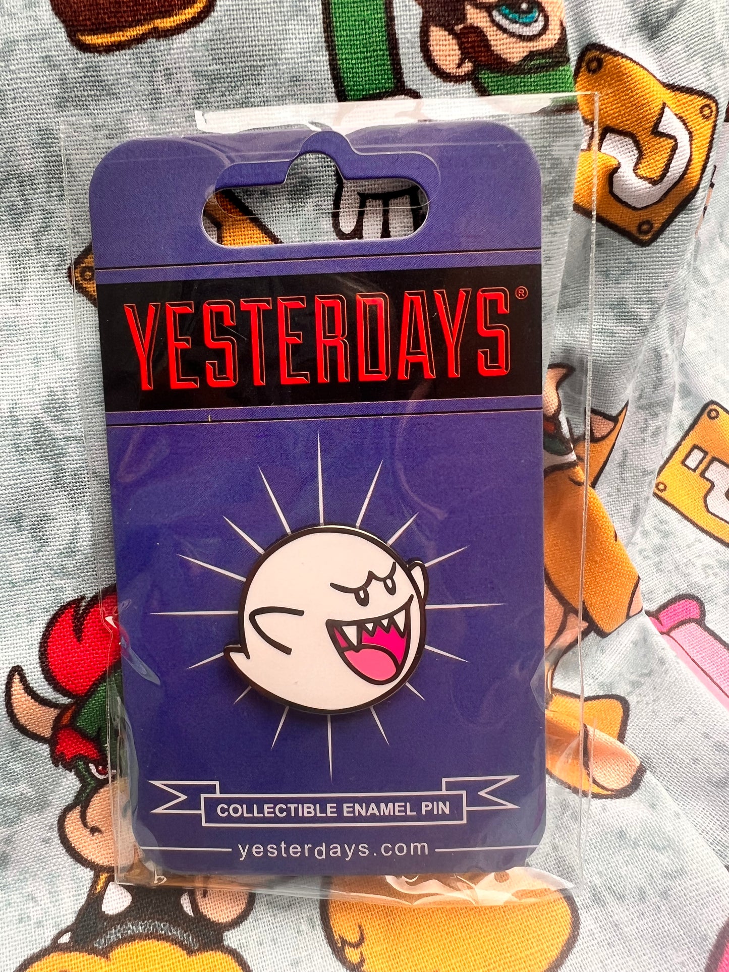 Yesterday's Boo Ghost Nintendo Enamel Pin