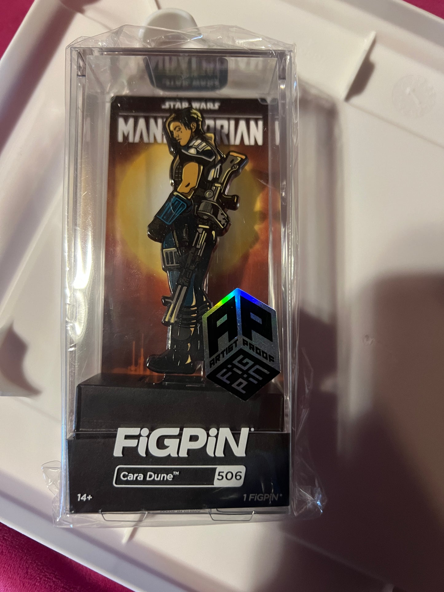 FiGPiN Cara Dune #506 AP ARTIST PROOF Star Wars The Mandalorian Metal Pin
