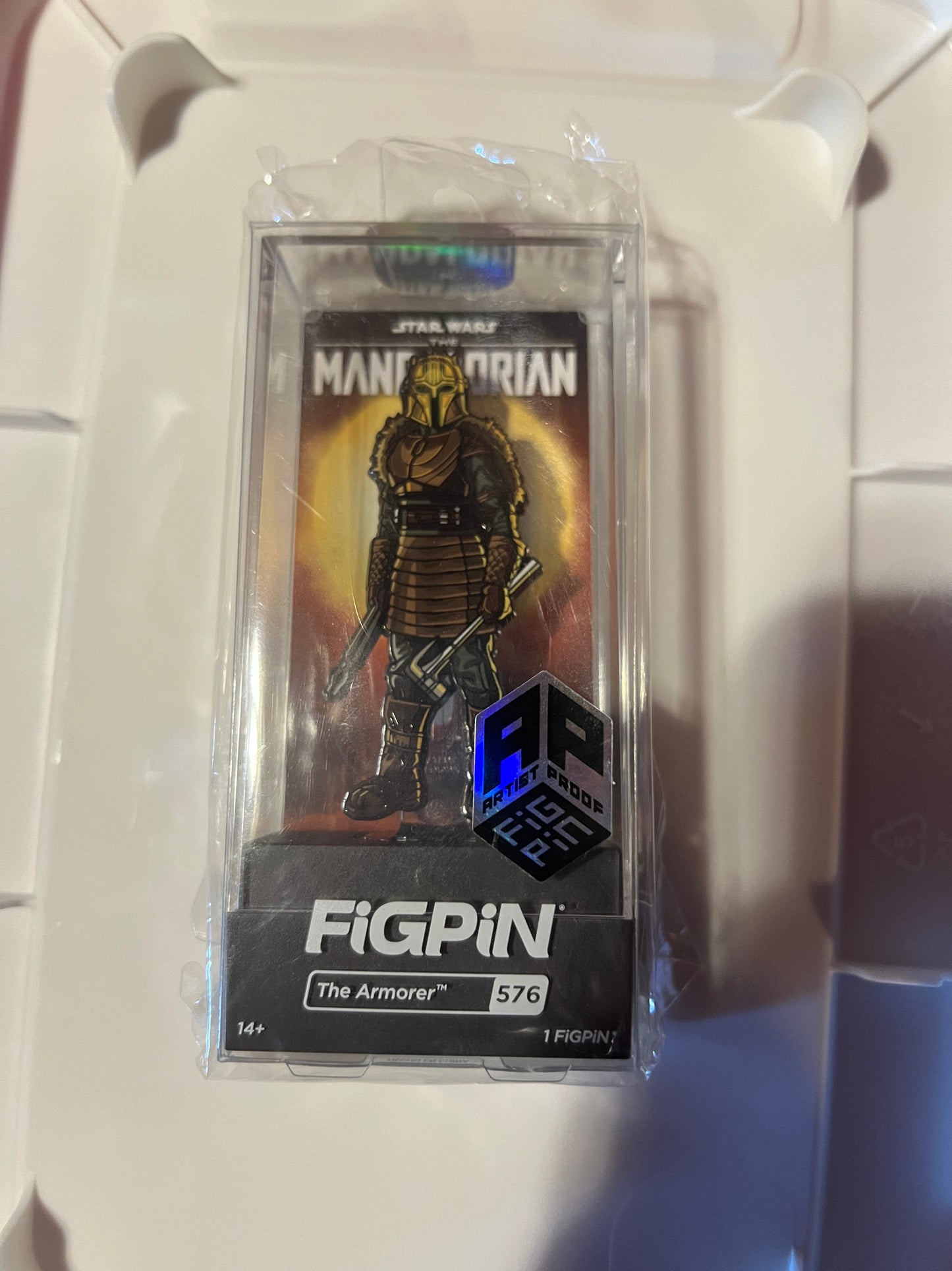 FiGPiN The Armorer #576 AP ARTIST PROOF Star Wars The Mandalorian Metal Pin