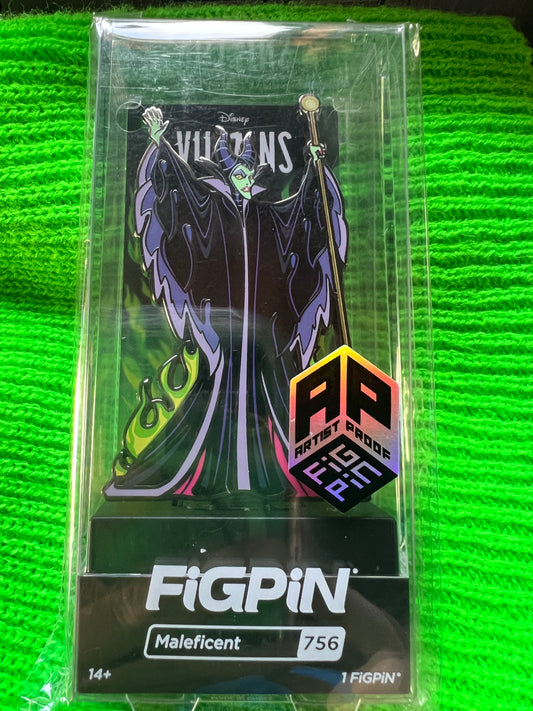 Ap Artist Proof FiGPiN Disney Villains Maleficent #756 Collectible Pin