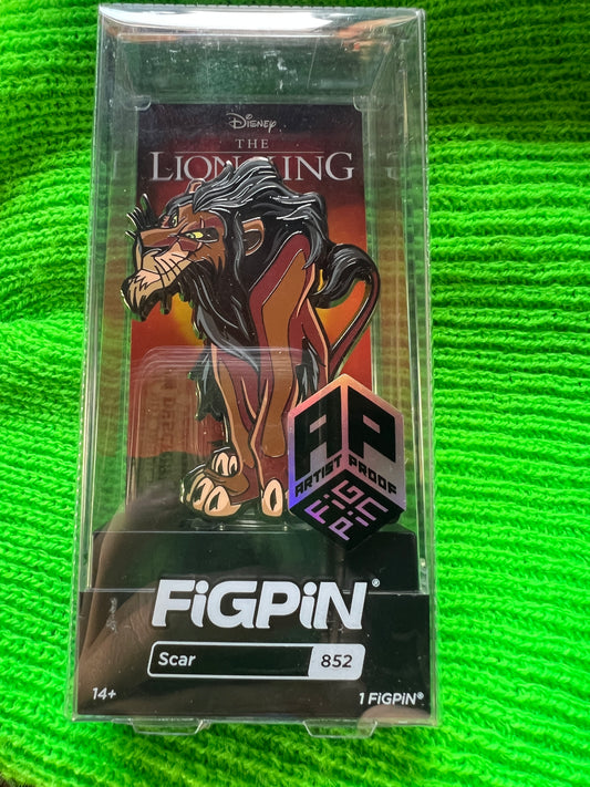Ap Artist Proof FiGPiN Disney The Lion King Scar #852 Collectible Pin