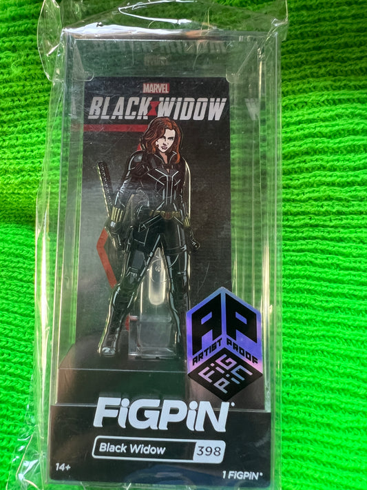 FiGPiN Disney Marvel #398 AP ARTIST PROOF Black Widow Metal Pin