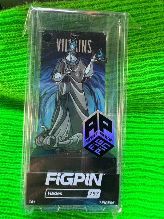 FiGPiN Disney Villains #757 Hades AP ARTIST PROOF Metal Pin