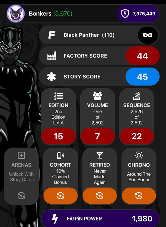 FiGPiN Marvel Avengers Infinity War Black Panther #110 Unlocked