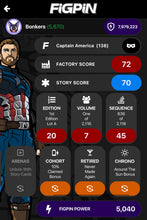 Load image into Gallery viewer, Avengers Infinity War FiGPiN Captain America #138 Soft UNLocked