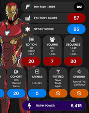 Load image into Gallery viewer, Disney Marvel Avengers Infinity War Iron Man FiGPiN #109 Unlocked