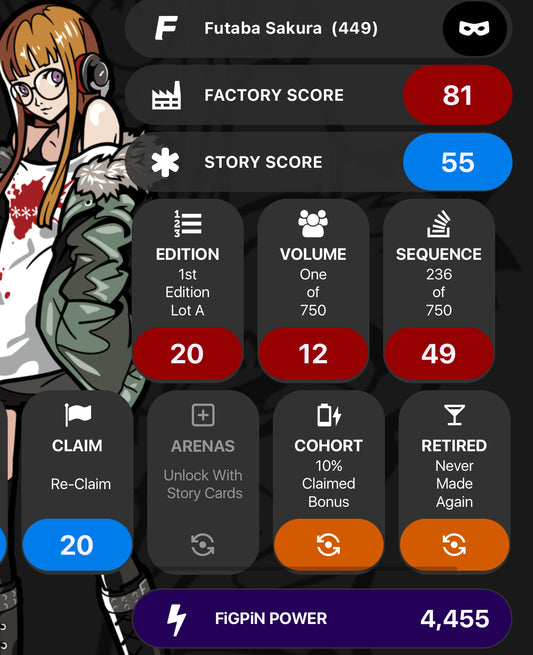FiGPiN Persona 5 Futaba Sakura #449 Enamel UNLocked