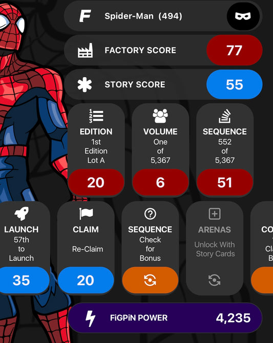 FiGPiN Marvel Contest of Champions: Spider-Man #494 Unlocked
