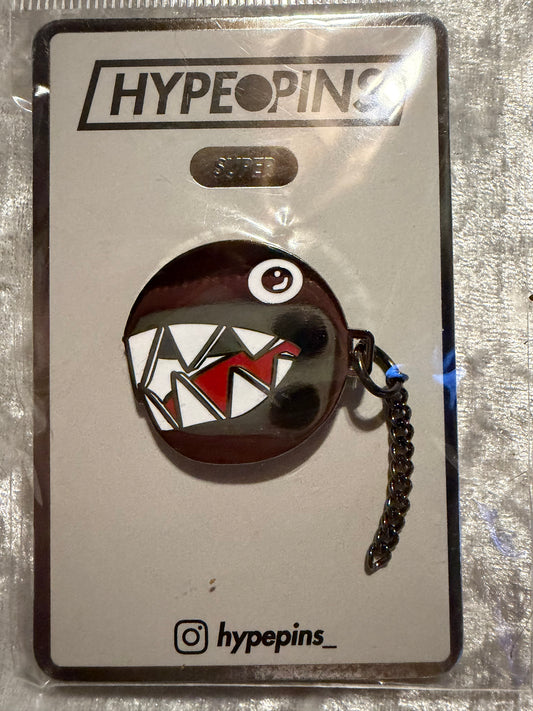 Chain Chomp Mario Hard Enamel Pin - Hype Pins Nintendo Collectible