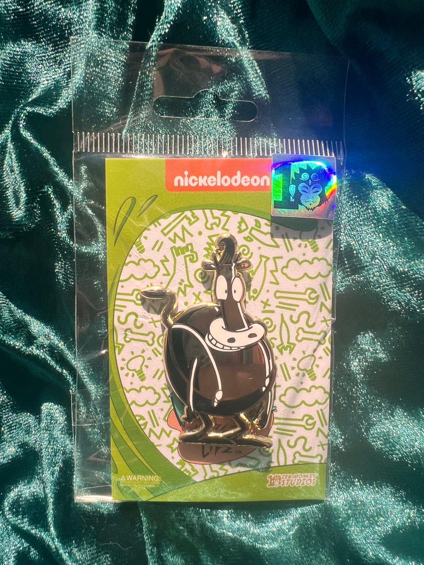 Zen Monkey Studios 10th Anniversary Heffer Rocko's Modern Life Pin