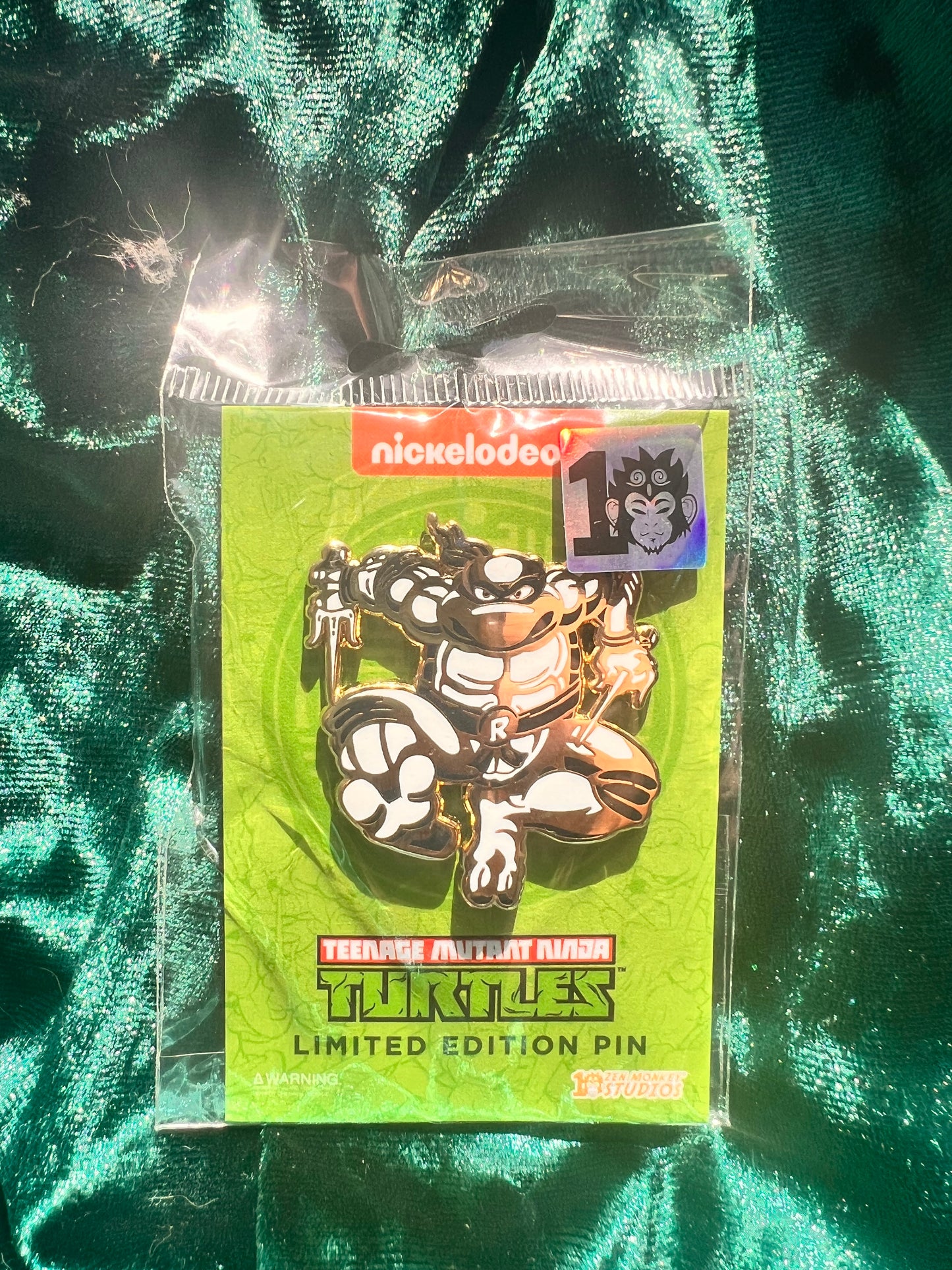 Zen Monkey Studios 10th Anniversary Raphael TMNT Pin