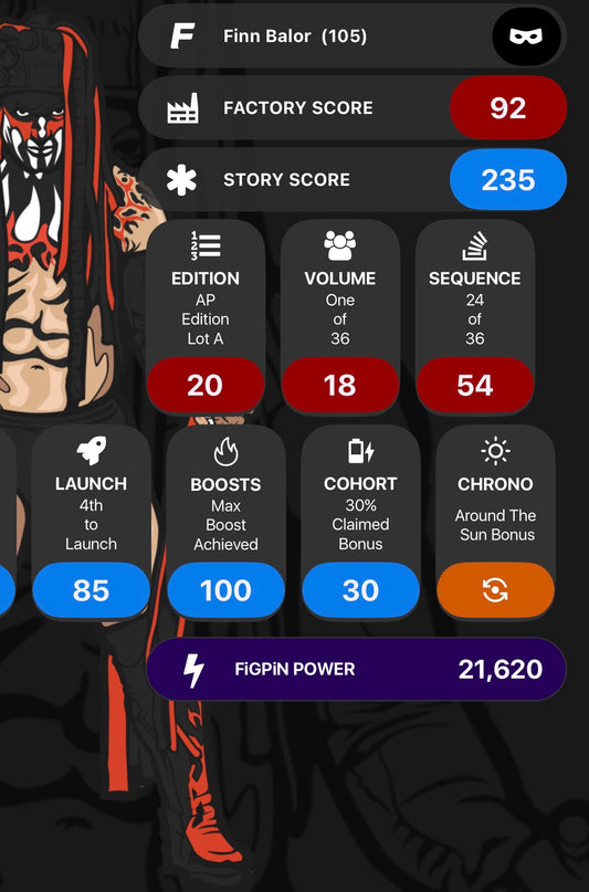 Finn Balor Demon FiGPiN #105 AP (36 Made) - Vaulted & Unlocked