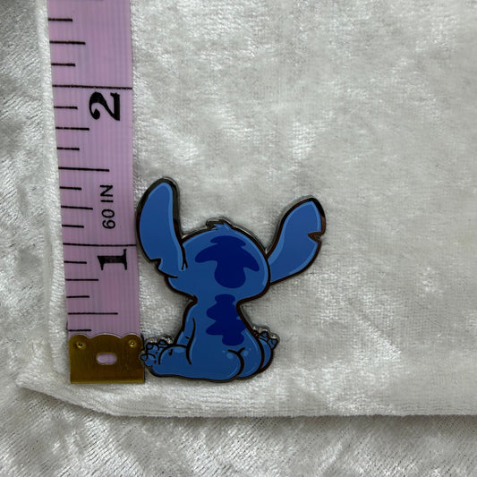 Blue Alien Experiment Butt Pin by Brian Cook | Funny Sci-Fi Parody Enamel Pin