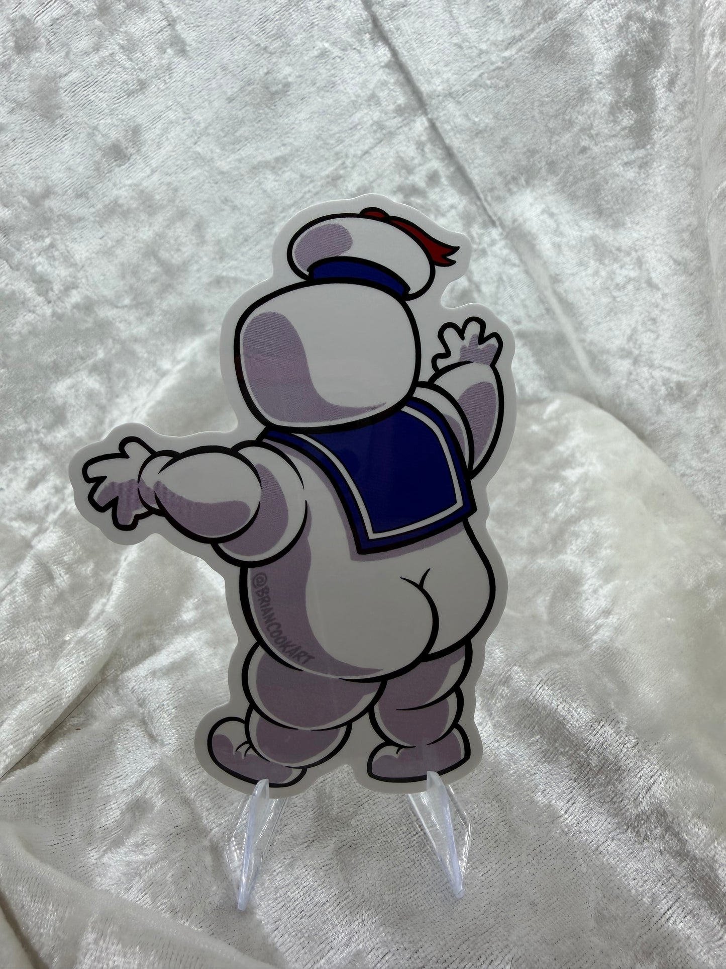 Stay Butt Marshmallow Sticker By Brian Cook