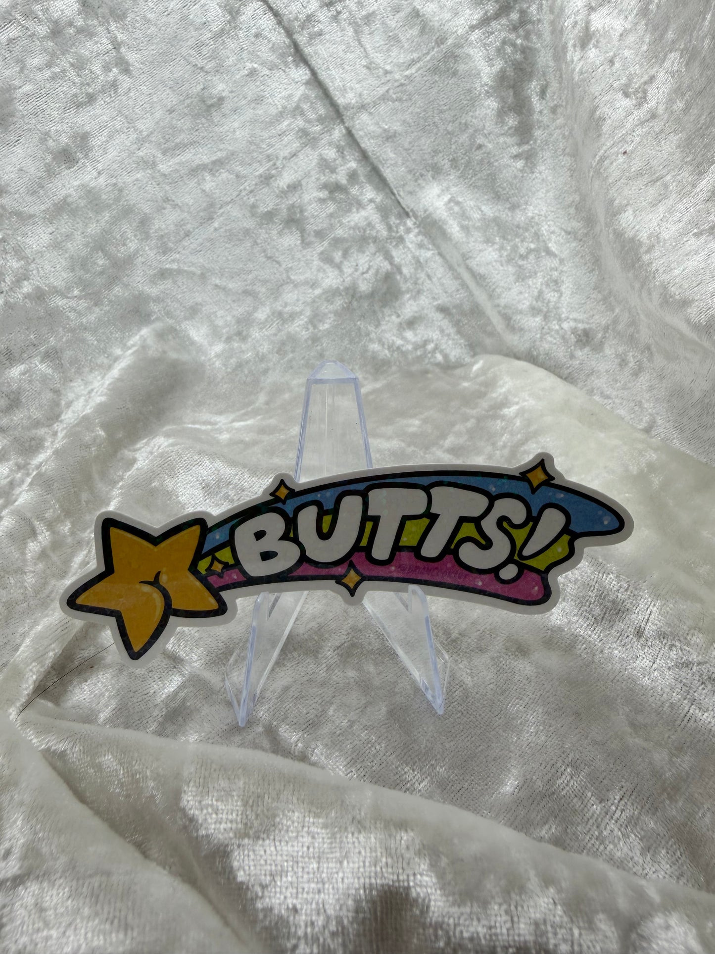 Shooting Star Butt Sticker By Brian Cook