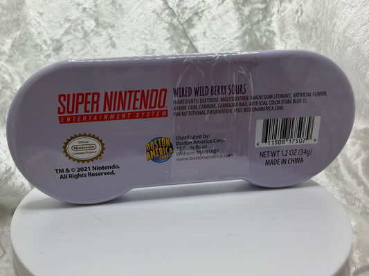 Retro SNES Controller Candy Tin - Collectible Wild Berry Sour Candies