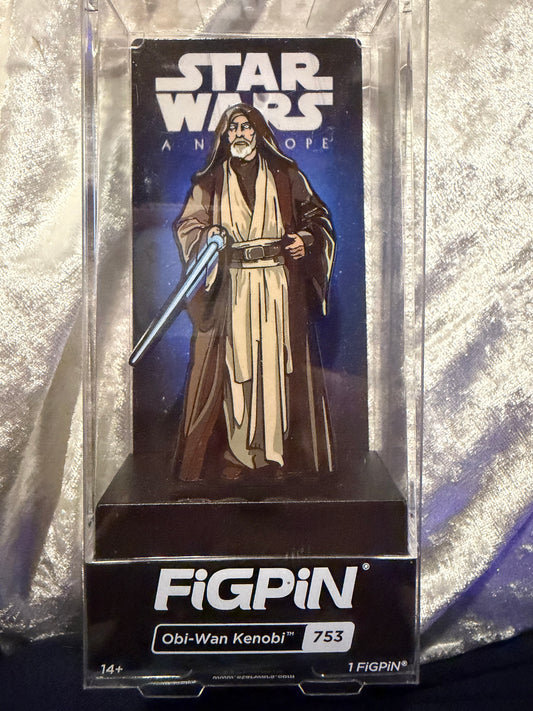Obi-Wan Kenobi FiGPiN #753 Star Wars A New Hope LE 2000 collectible pin (The Orphanage Collection, great condition)