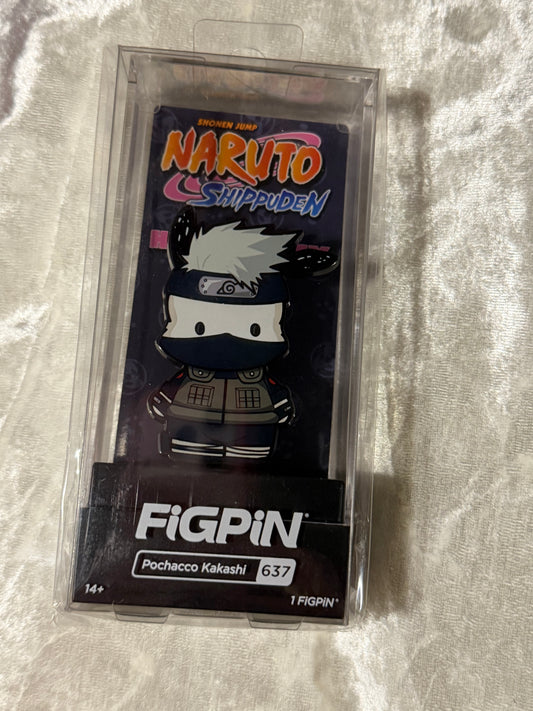 Pochacco Kakashi FiGPiN #637 Sanrio x Naruto crossover collectible pin in display box
