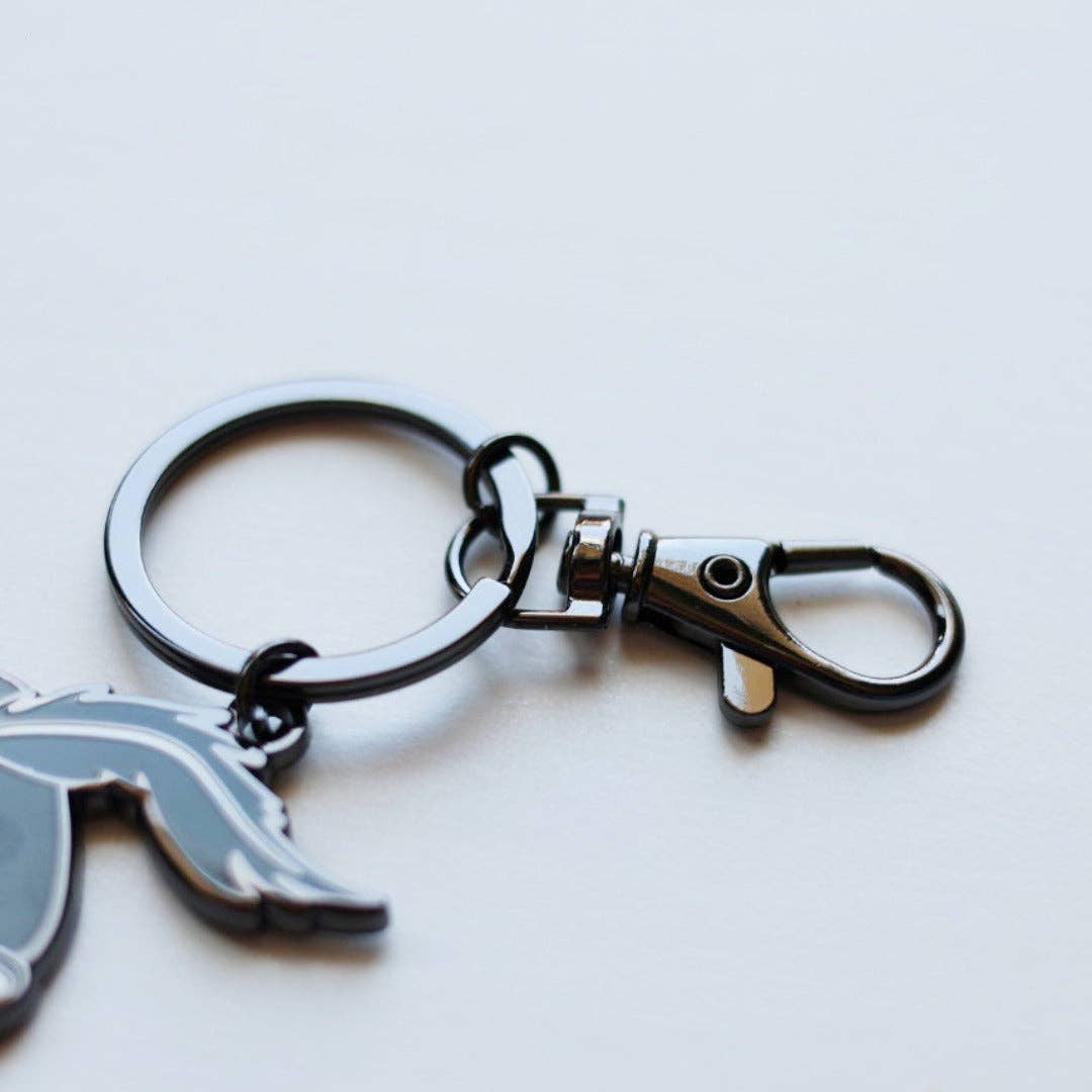 Cat Purrrade 3" Hard Enamel Keychain | Cute Cat Design