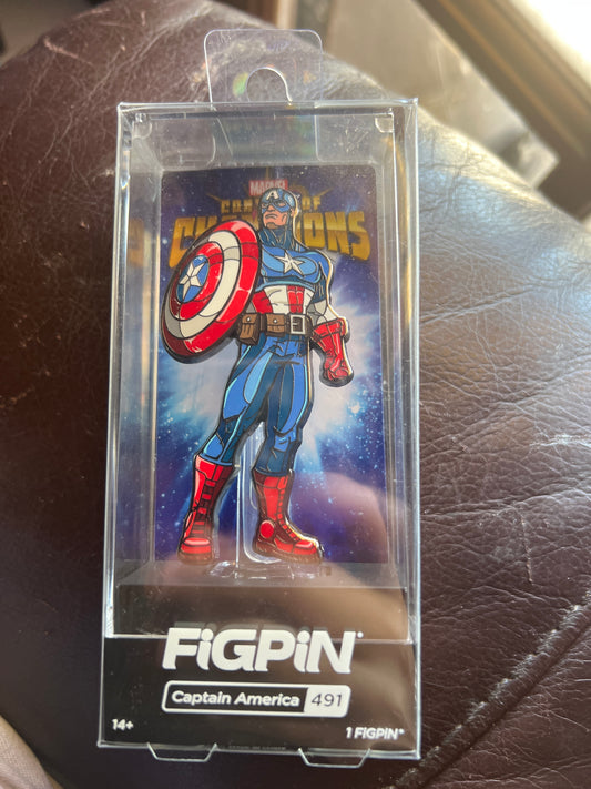 FiGPiN Captain America 491 Marvel Contest of Champions Locked