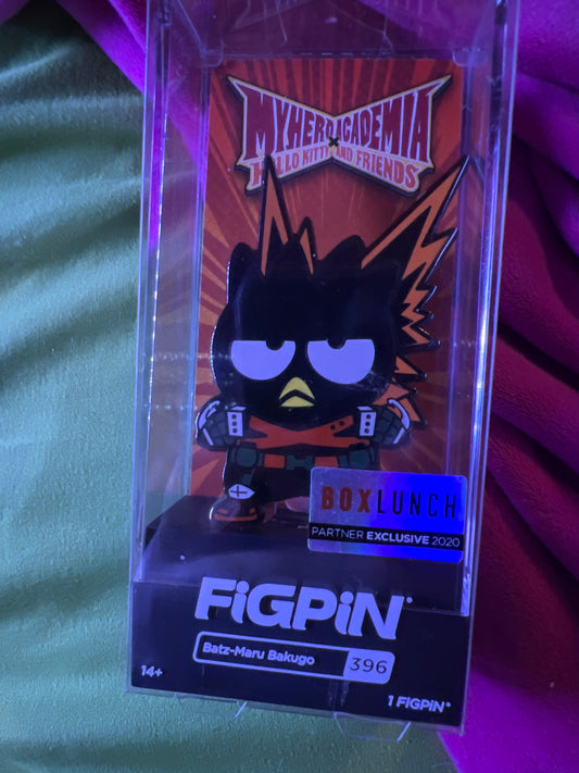 Sanrio My Hero Academia FiGPiN Hello Kitty Batz-Maru Bakugo #396 Locked