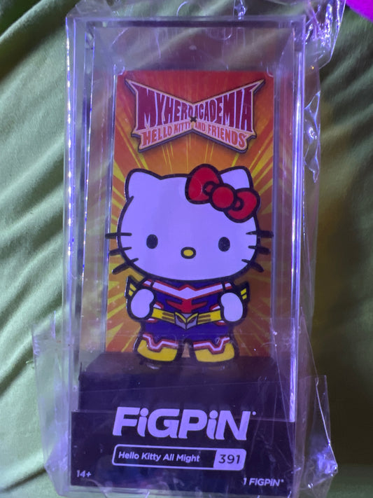 Sanrio My Hero Academia FiGPiN Hello Kitty All Might #391 LOCKED