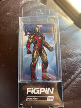 Load image into Gallery viewer, Disney Marvel Avengers End Game Iron Man FiGPiN #186 Locked