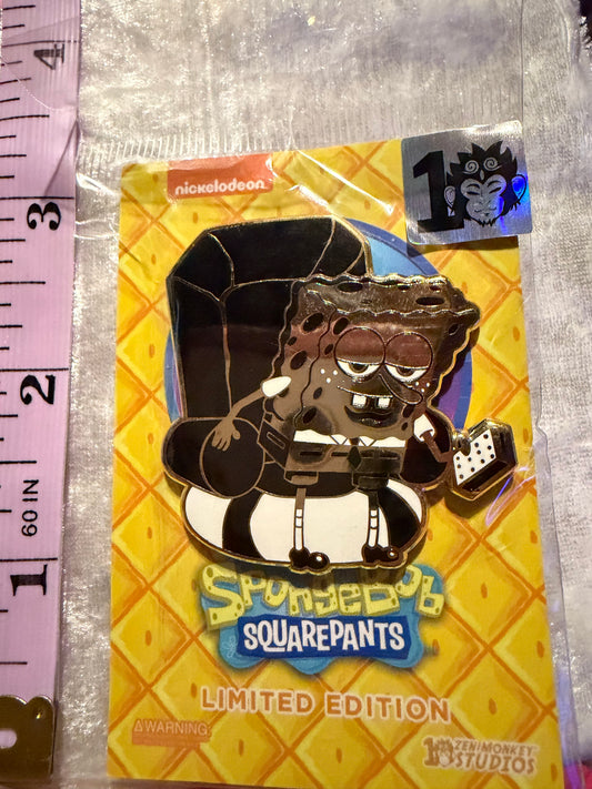 Zen Monkey Studios 10th Anniversary 'Ight Imma Head Out' SpongeBob SquarePants hard enamel pin Limited Edition 1000