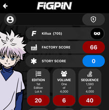 Load image into Gallery viewer, FiGPiN Hunter X Hunter Killua #705 Locked