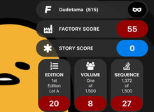 Load image into Gallery viewer, FiGPiN Sanrio Gudetama Shorts #515 Limited Edition Locked