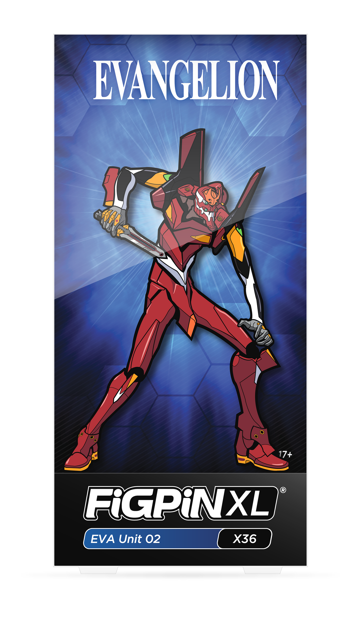 EVA Unit 02 FiGPiN XL #X36 | Neon Genesis Evangelion 6.25-Inch Collectible Pin