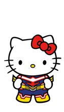 Load image into Gallery viewer, Sanrio My Hero Academia FiGPiN Hello Kitty All Might #391