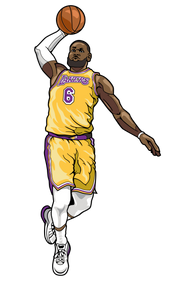 FiGPiN NBA LeBron James Lakers Pin #S3