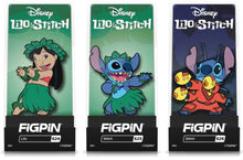 Load image into Gallery viewer, Disney FiGPiN Lilo and Stitch Lilo Pin Set Of 3 #624, 625, 626