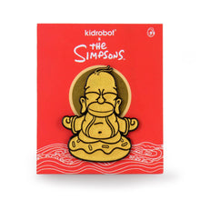 Load image into Gallery viewer, Kidrobot x Simpsons Golden Homer Buddha - 1.5" Enamel Pin - SDCC 2020 Excl New