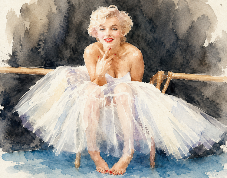 Marilyn Monroe image symbolizing the 'orphan' concept for Hatcher's FiGPiN Orphanage collection of unique and pre-owned collectible pins.