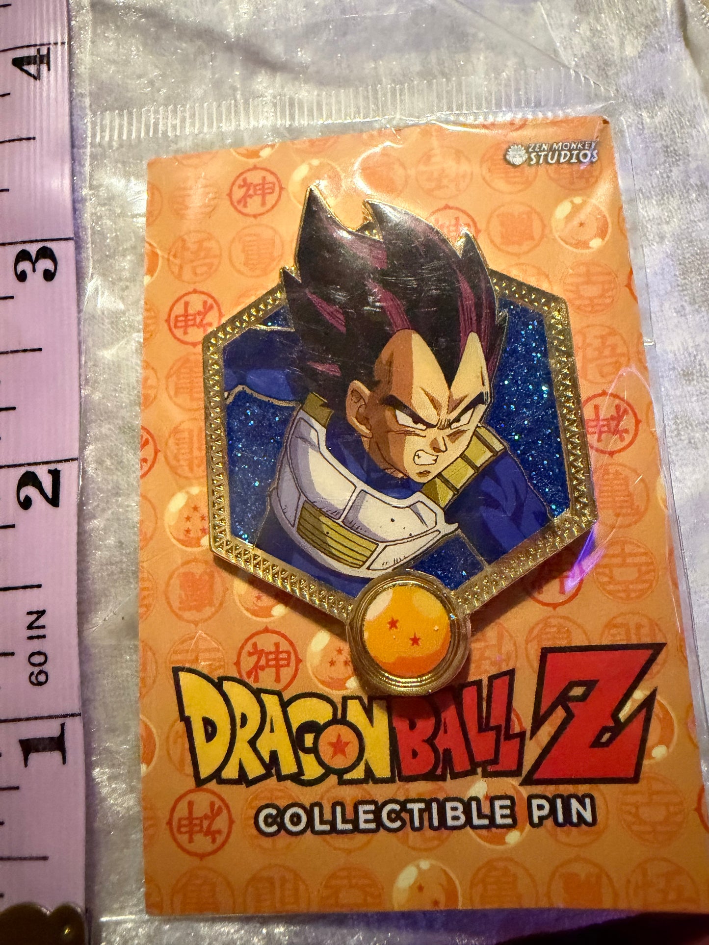 Zen Monkey Studios Golden Series 2 Vegeta Dragon Ball Z hard enamel pin collectible