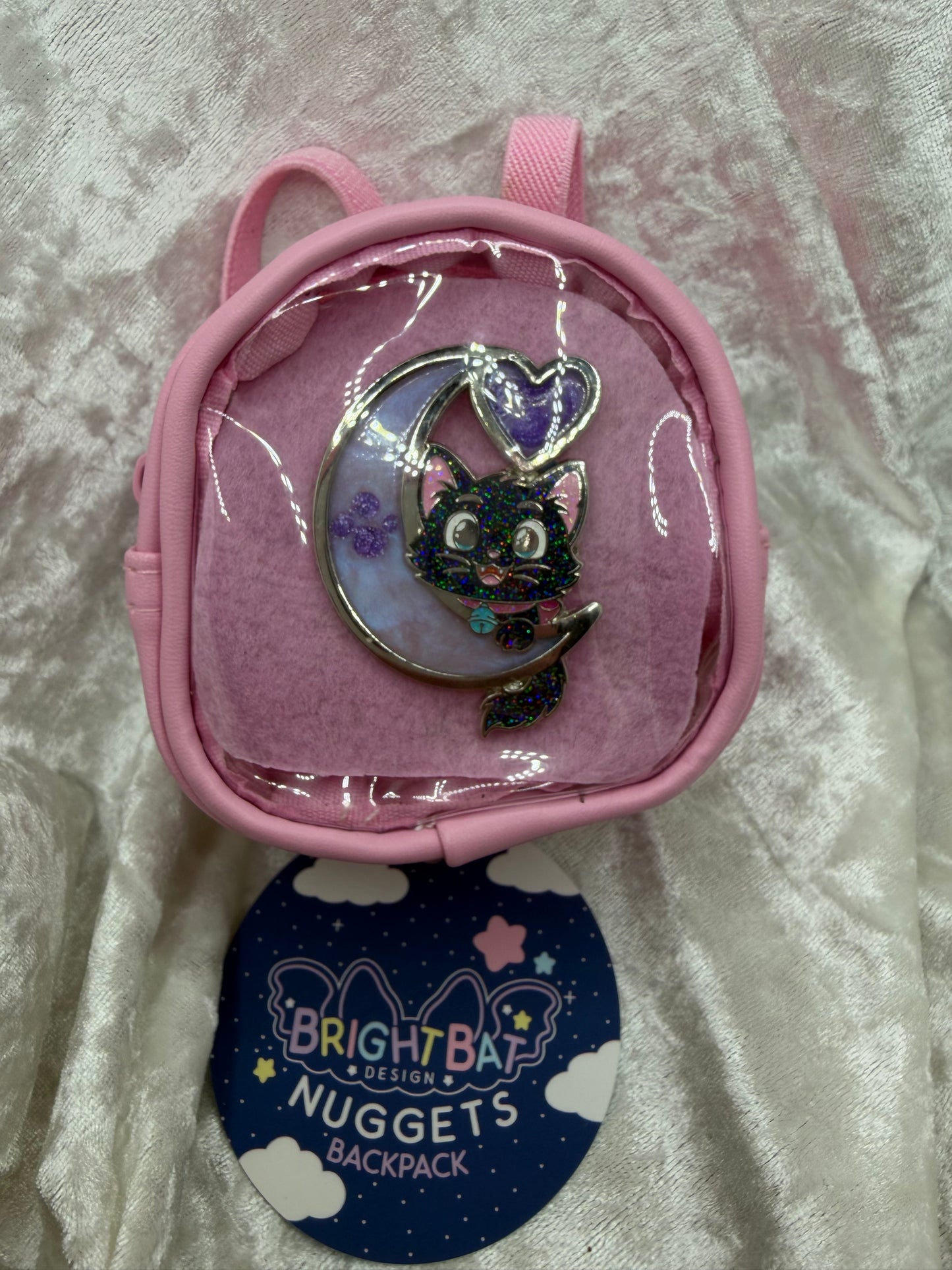 Pink Nugget Plushie Tiny Ita Bag by Bright Bat Designs