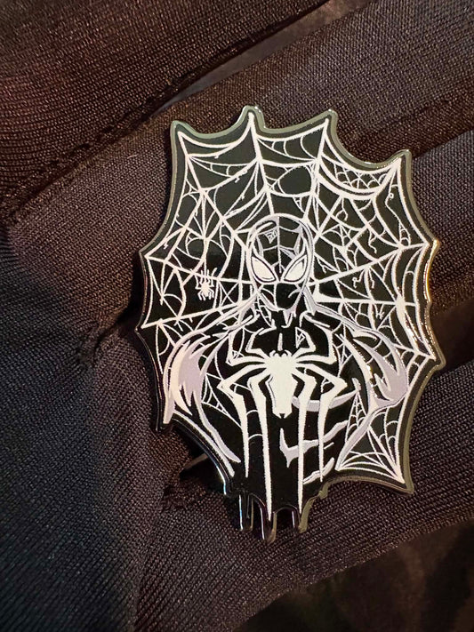 Amazing Symbiotic Spider-Man LE 50 Fan-Made Enamel Pin by Bendiesticks (2-Inch)